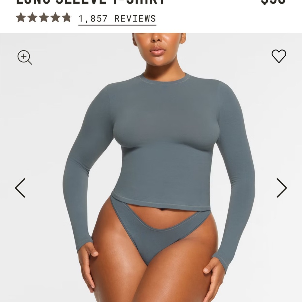 Women's Long Sleeve Top in Gray